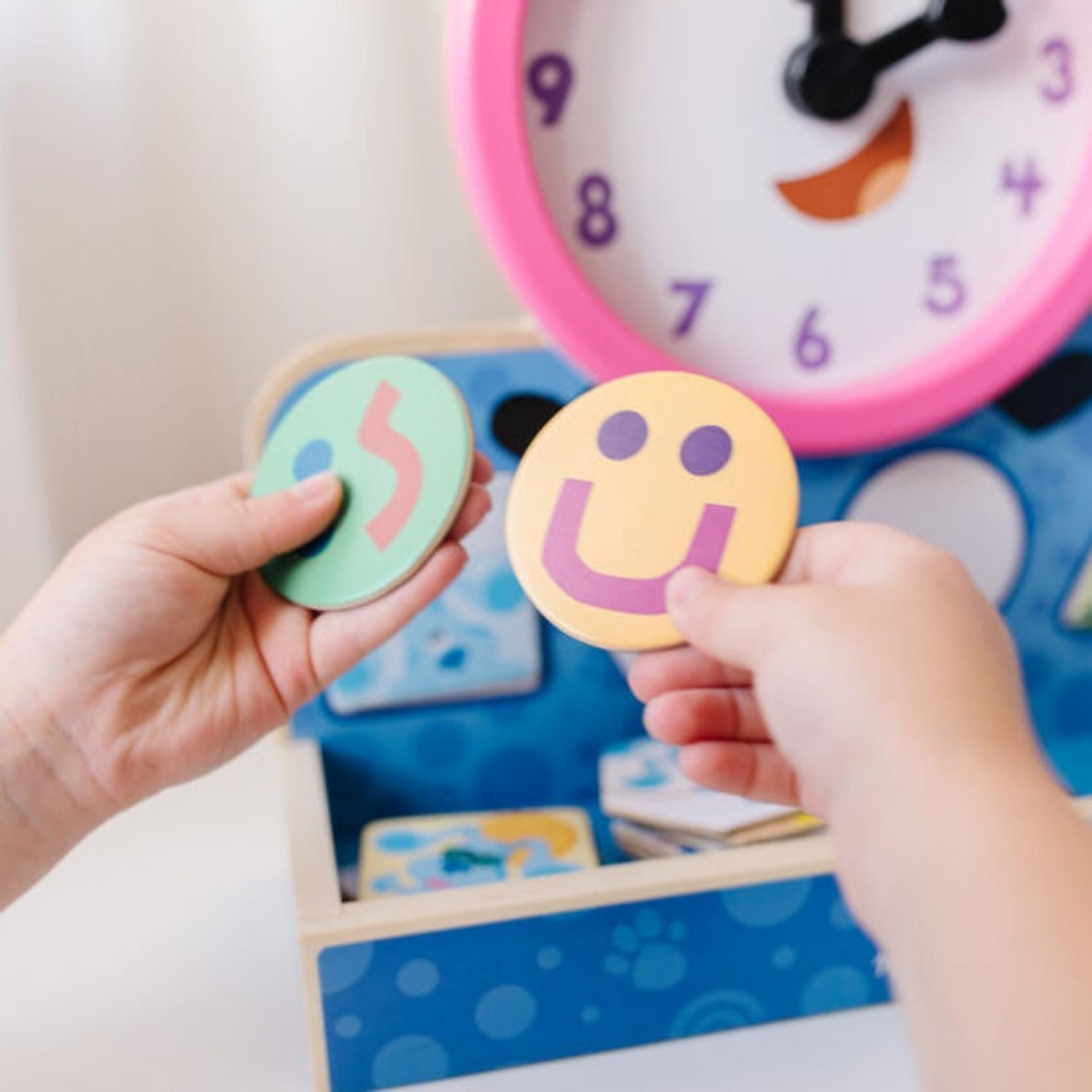 Melissa & Doug Blues Clues Tickety-Tock Wooden Magnetic Clock