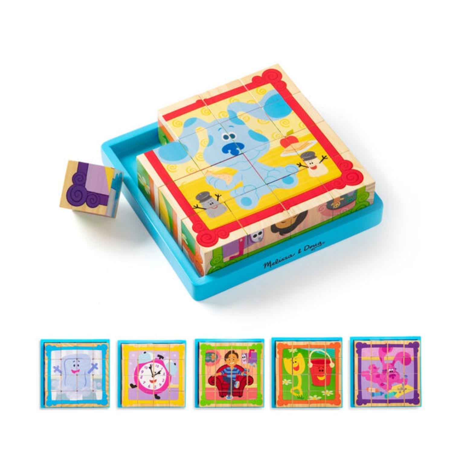 Melissa & Doug Blues Clues Wooden Cube Puzzle