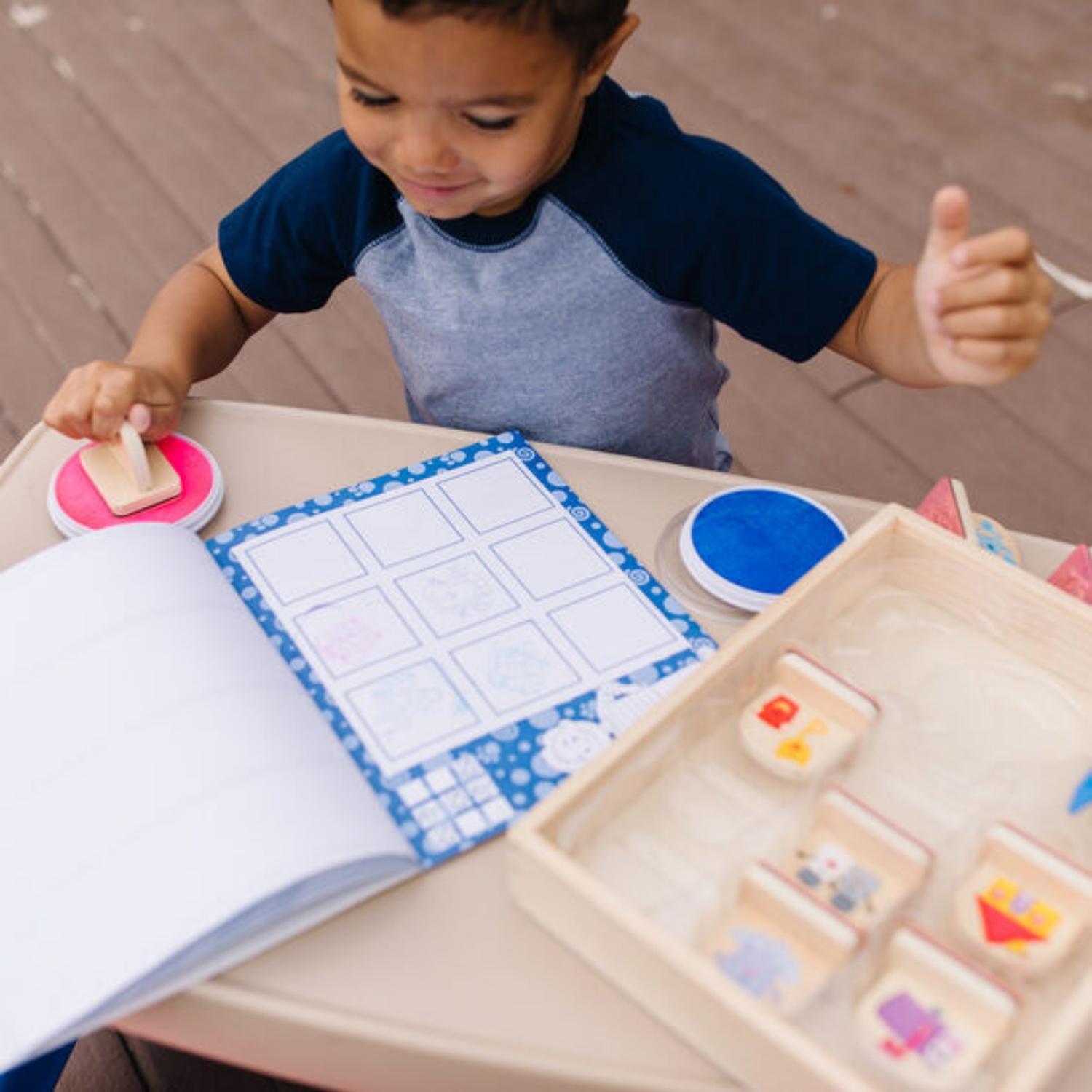 Melissa & Doug Blues Clues Wooden Handle Stamps Activity