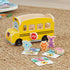 Melissa & Doug Blues Clues Wooden Pull-Back School Bus