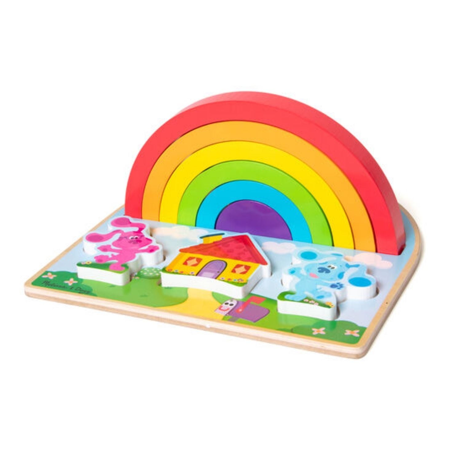 Melissa & Doug Blues Clues Wooden Rainbow Stacking Set