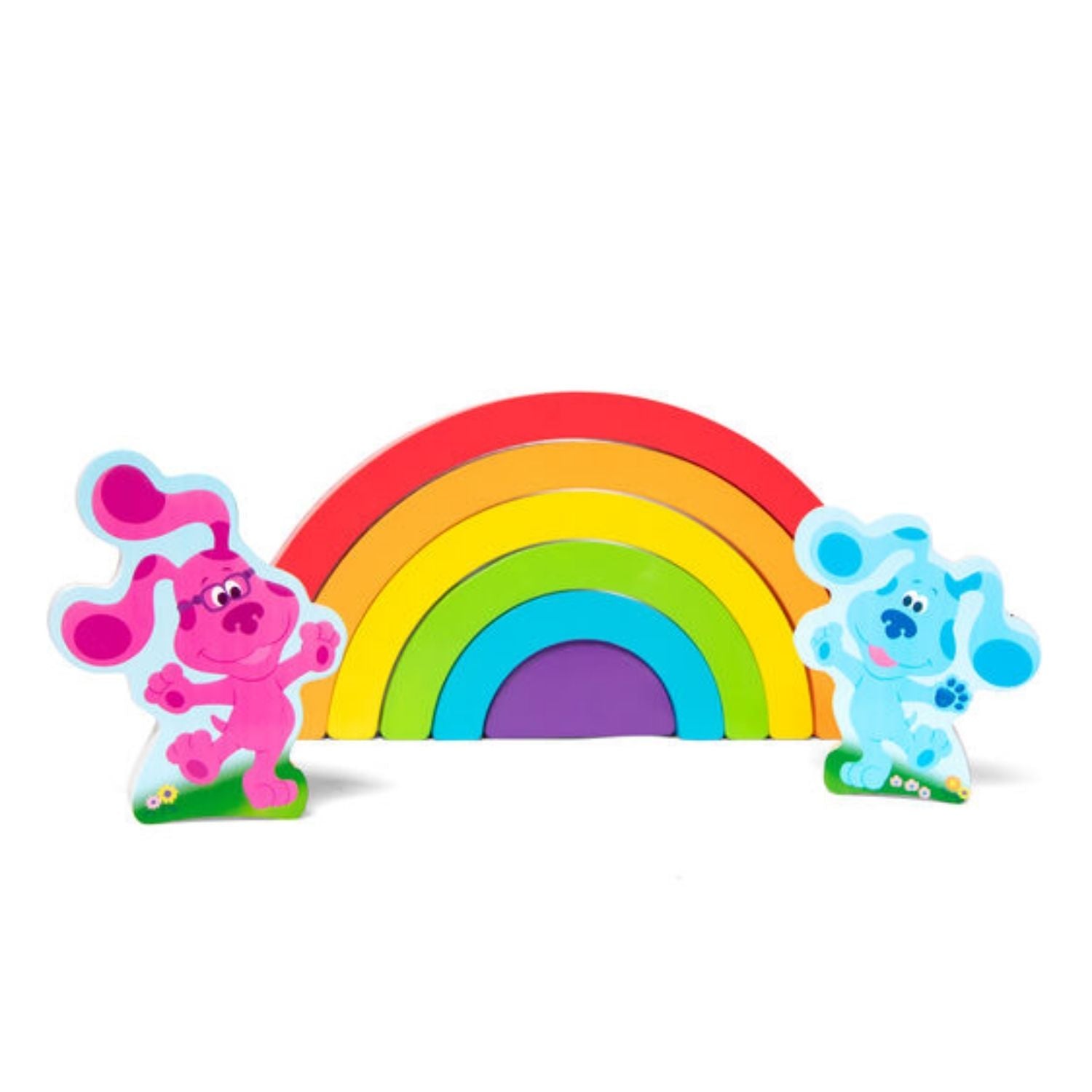 Melissa & Doug Blues Clues Wooden Rainbow Stacking Set