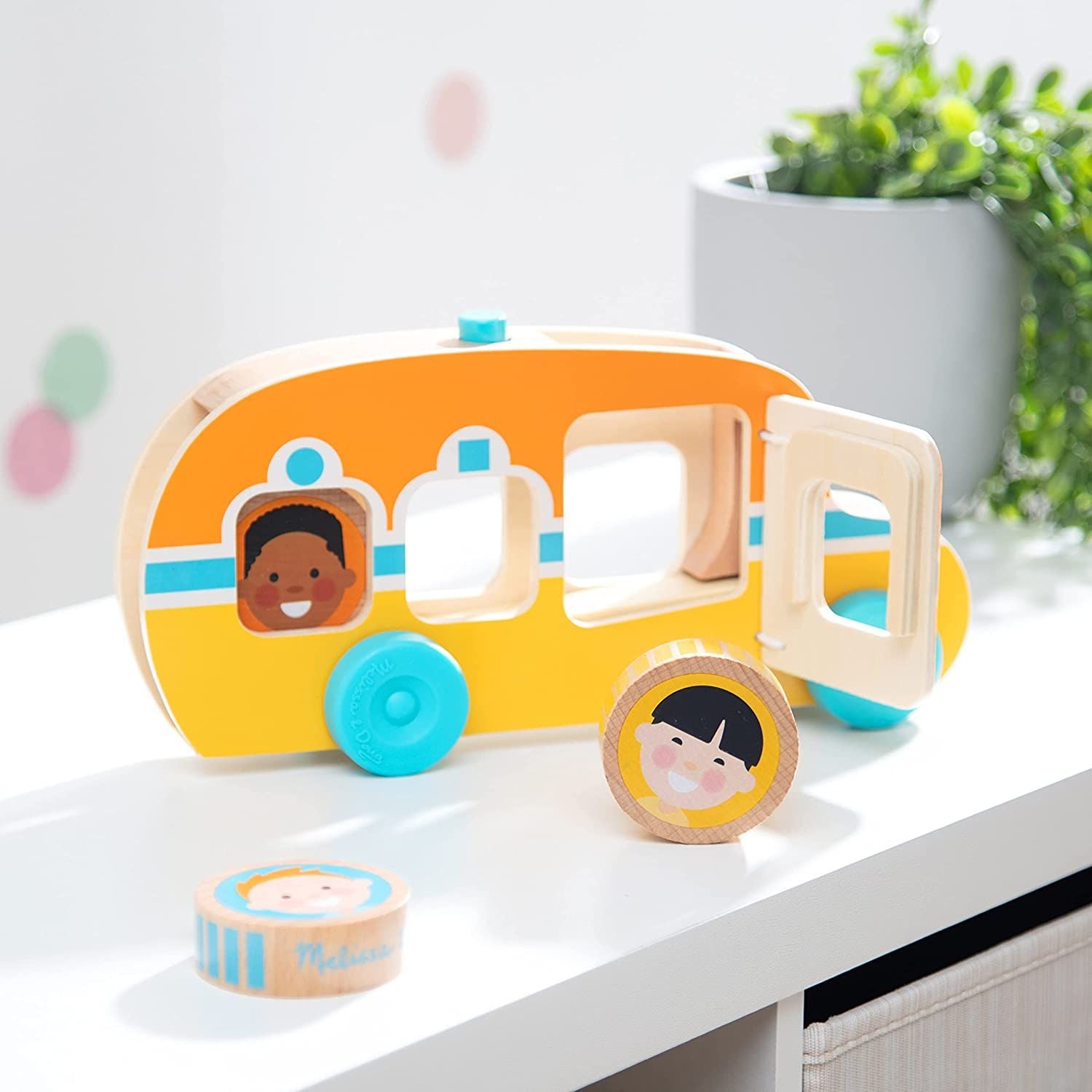 Melissa & Doug Go Tots Roll & Ride Bus