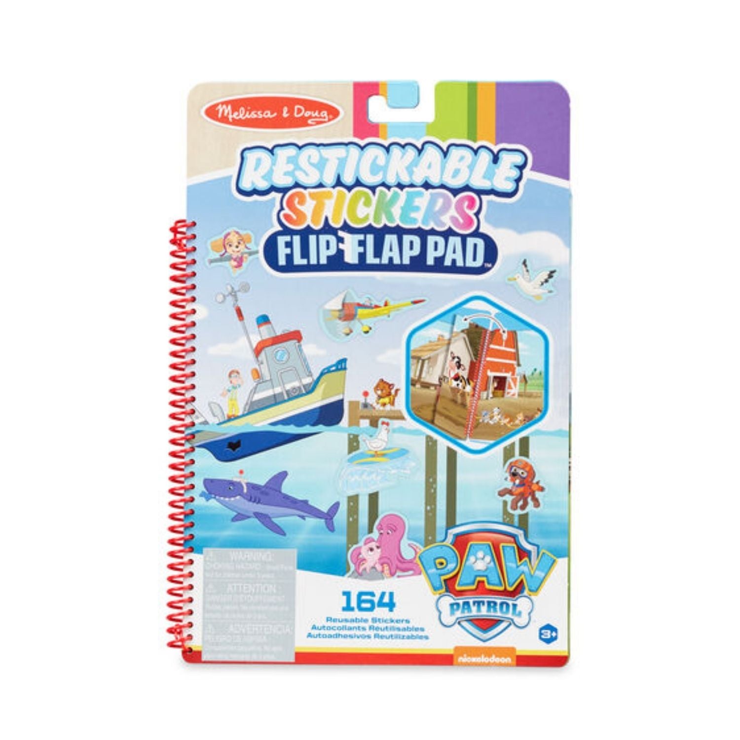 Melissa & Doug Paw Patrol Restickable Stickers - Adventure Bay