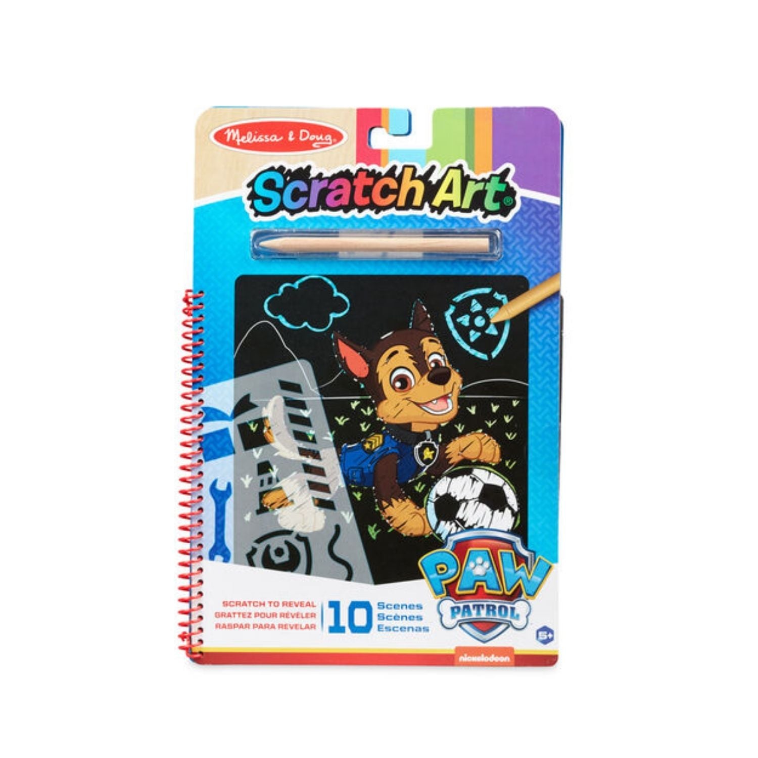 Melissa & Doug Paw Patrol Scratch Art - Chase