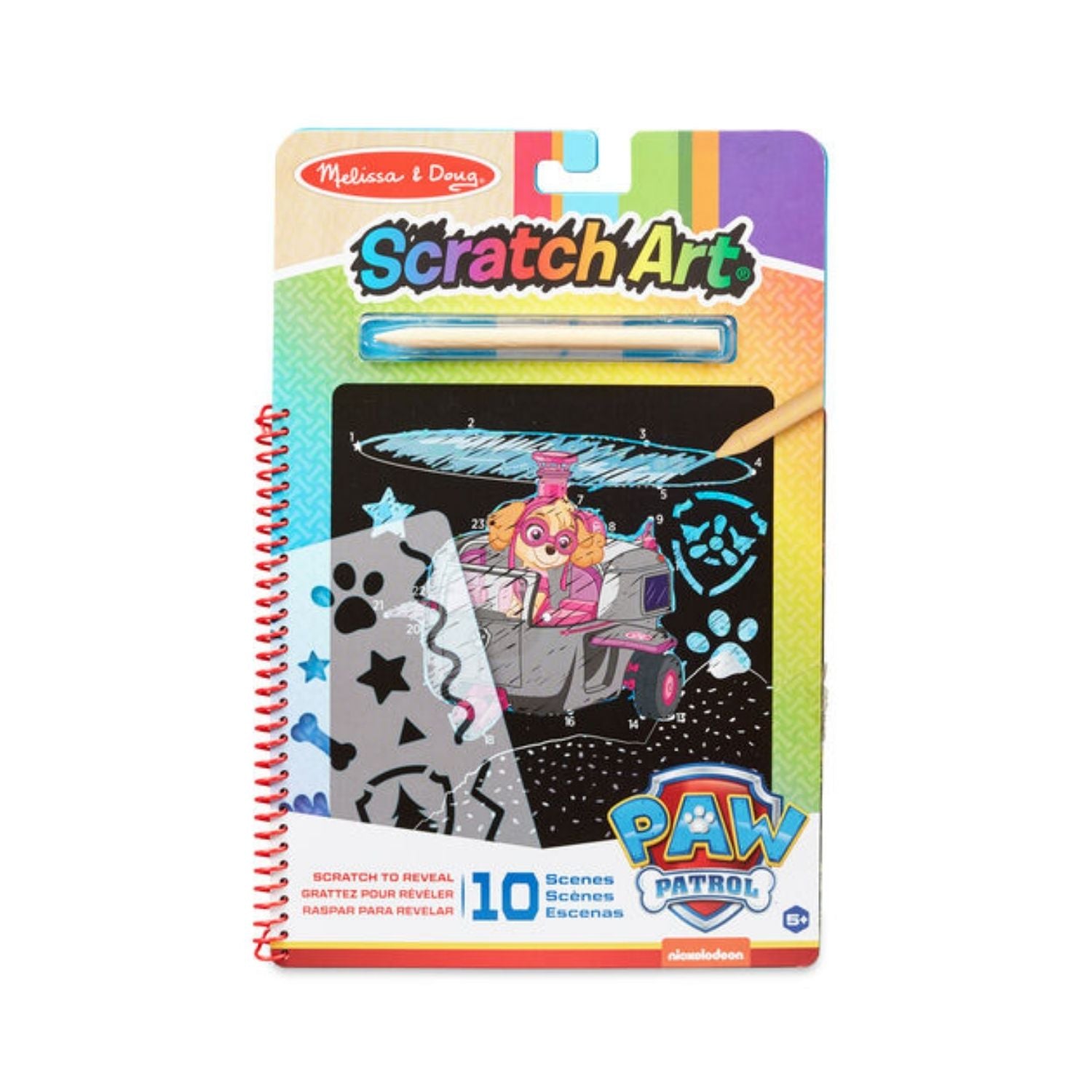 Melissa & Doug Paw Patrol Scratch Art - Skye