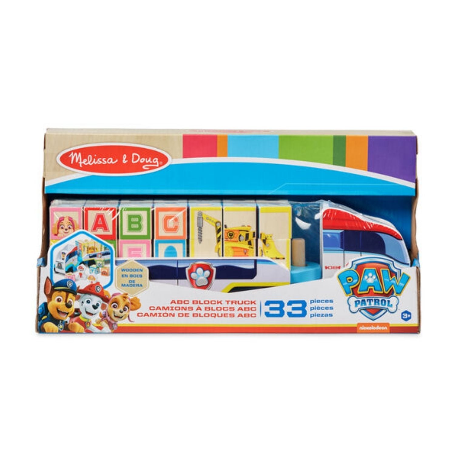 Melissa & Doug Paw Patrol Wooden ABC Block Truck