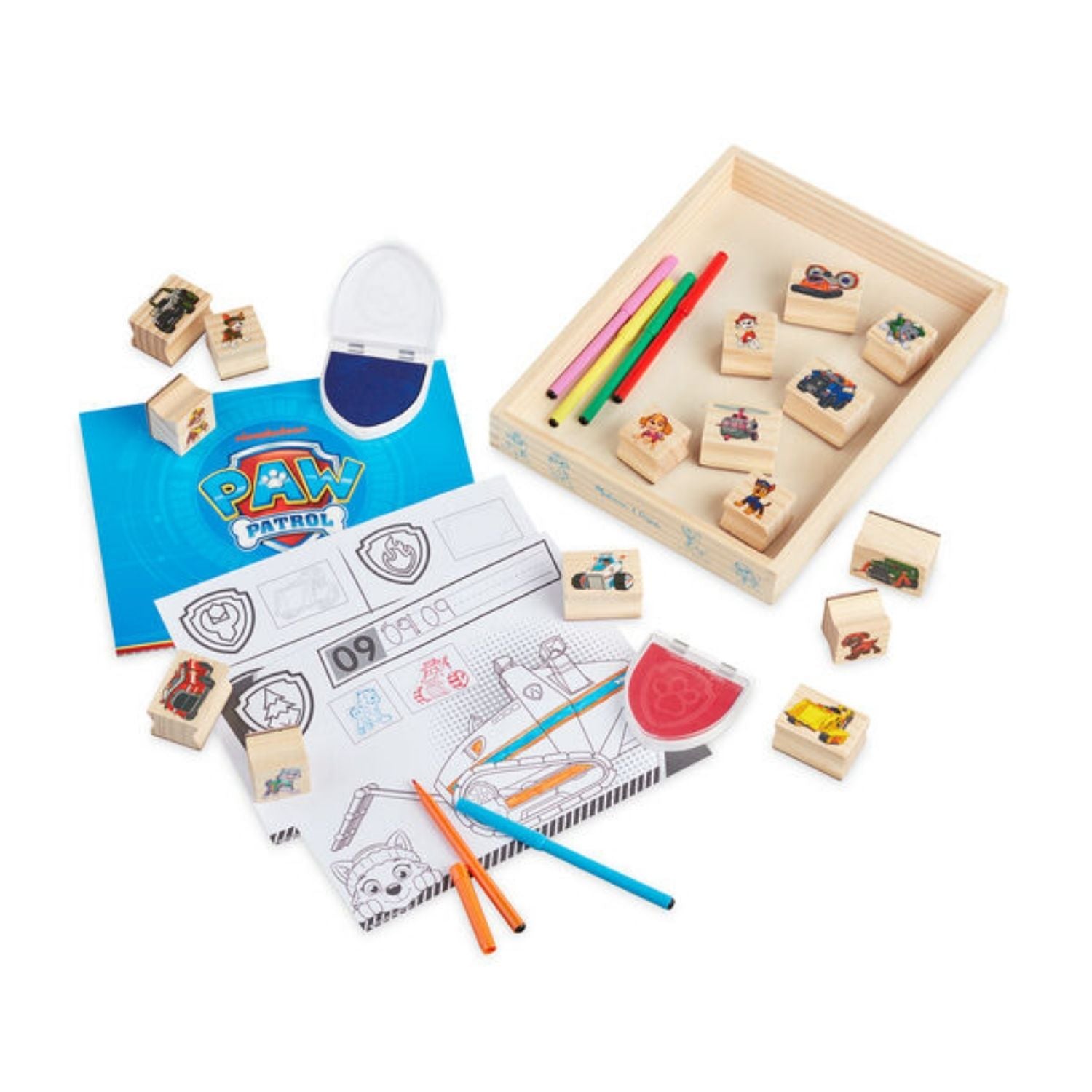 Melissa & Doug Paw Patrol Wooden Stamps Activity Set