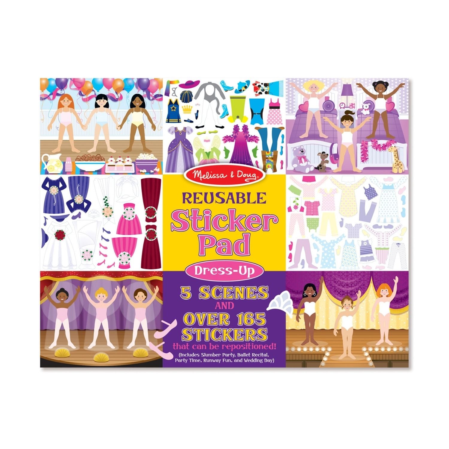 Melissa & Doug Reusable Sticker Pad - Dress-Up