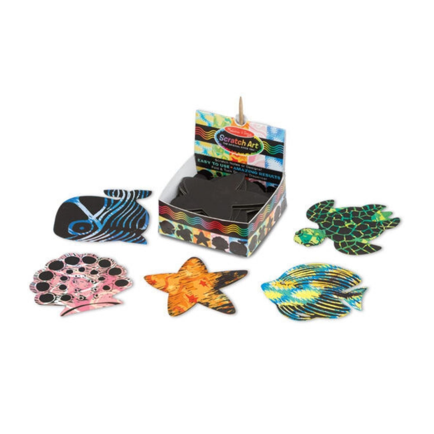 Melissa & Doug Scratch Art Ocean Mini Notes