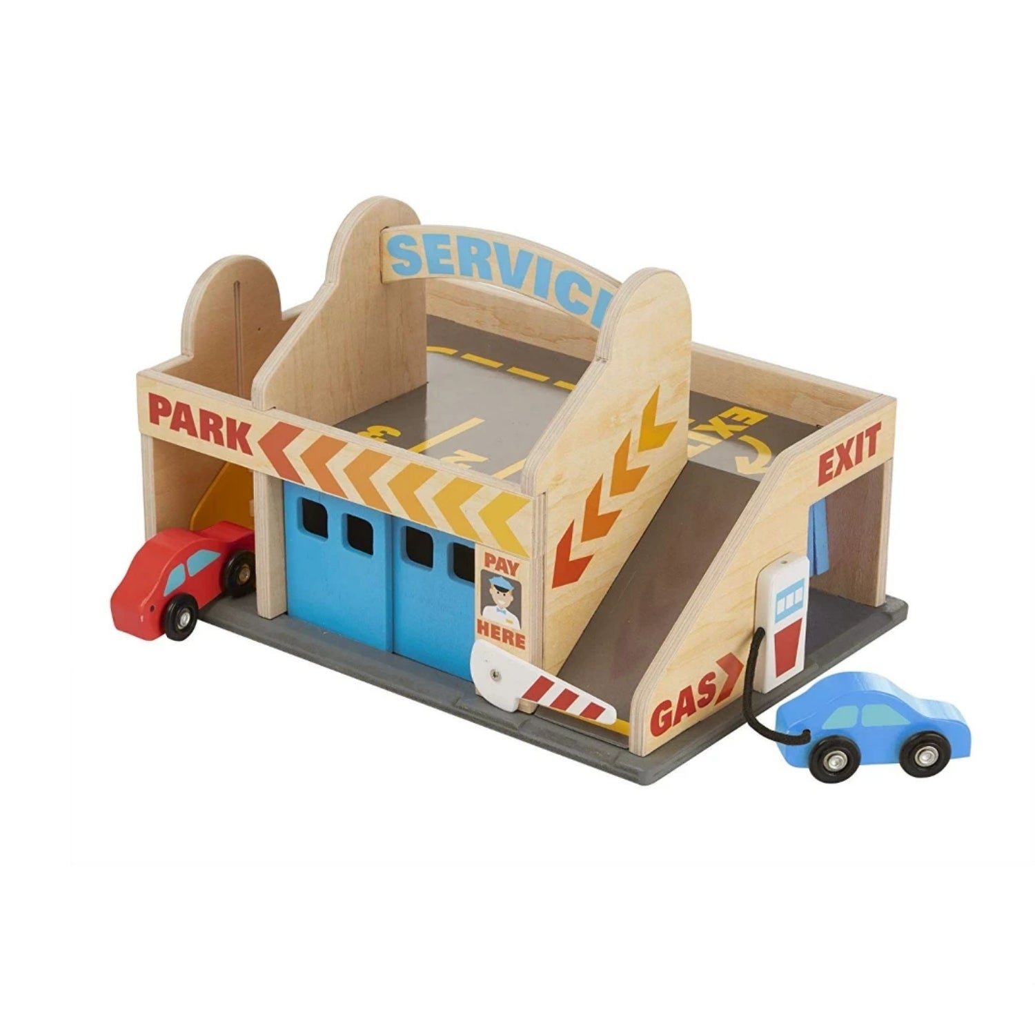 Melissa & Doug Service Station Parking Garage