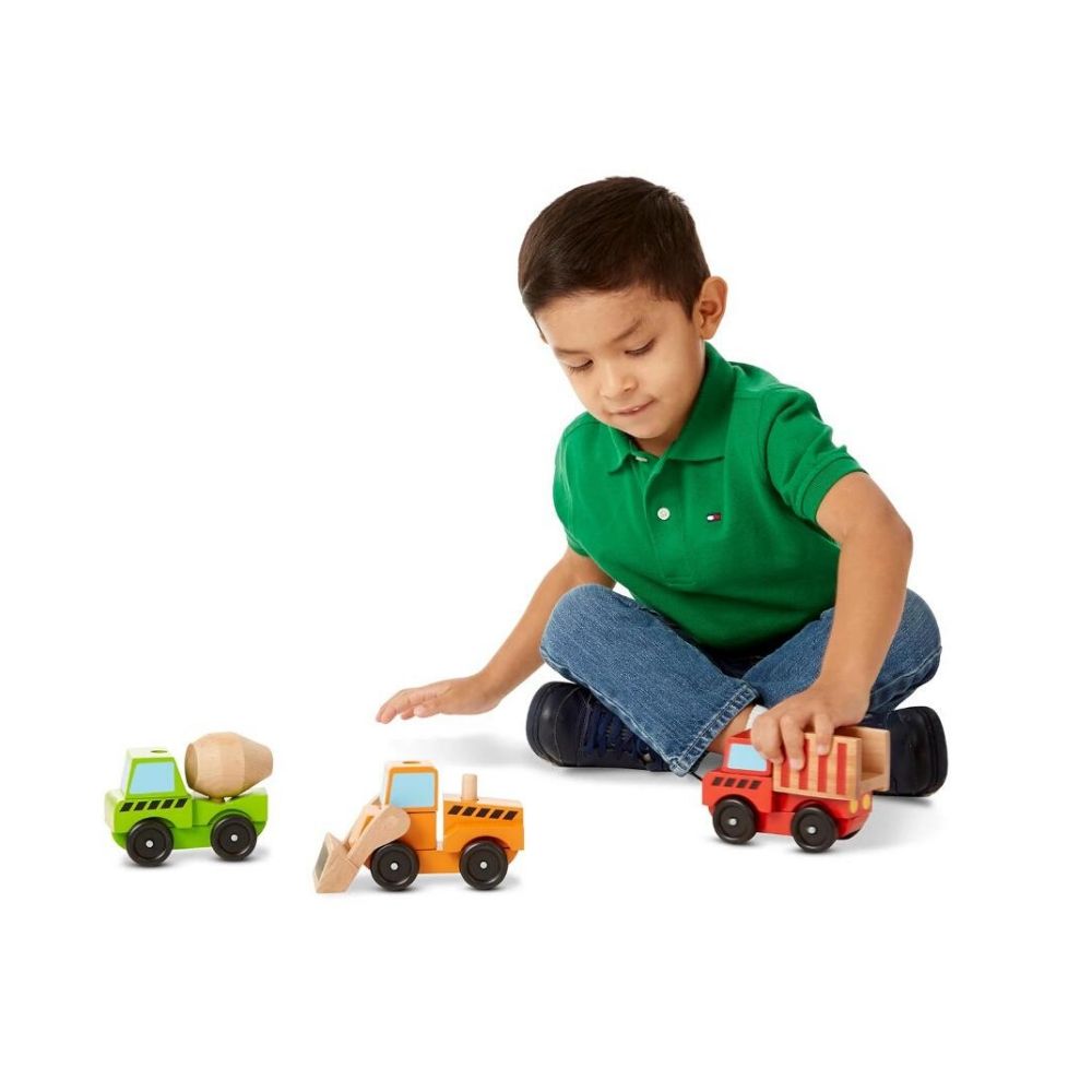 Melissa & Doug Stacking Construction Vehicles