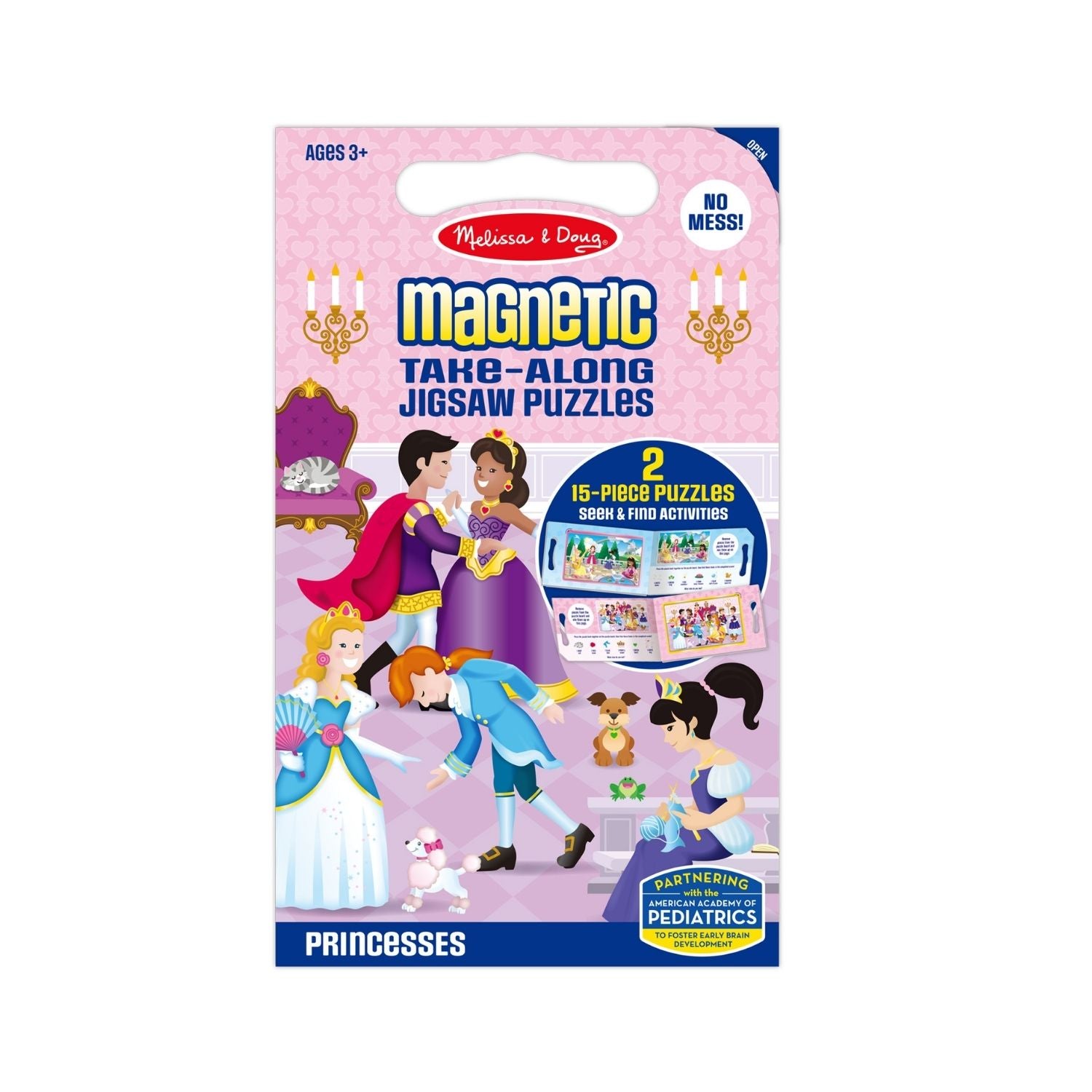 Melissa & Doug Take Along Magnetic Jigsaw Puzzles - Princesses