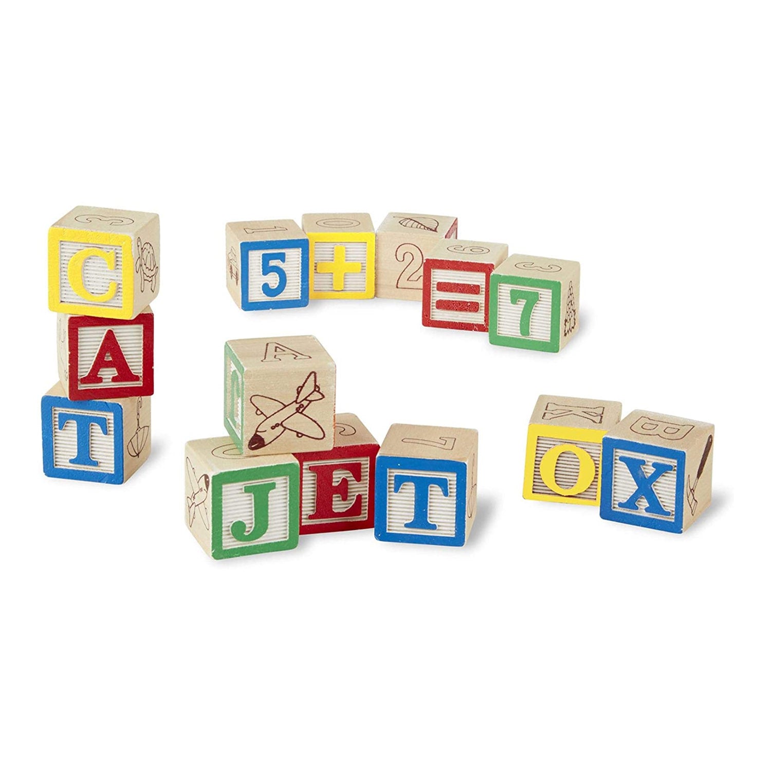 Melissa & Doug Wooden ABC/123 Blocks