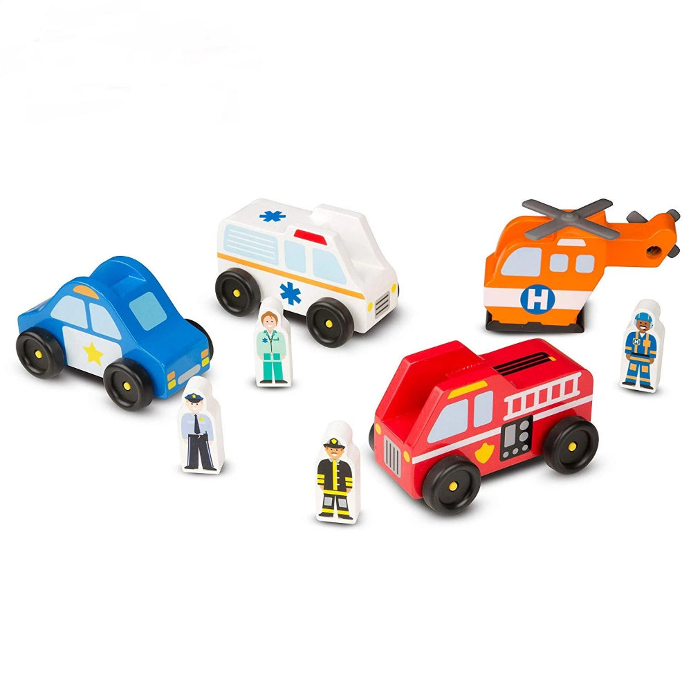 Melissa & Doug Emergency Vehicle Set