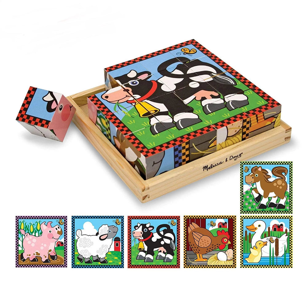 Melissa & Doug Farm Cube Puzzle