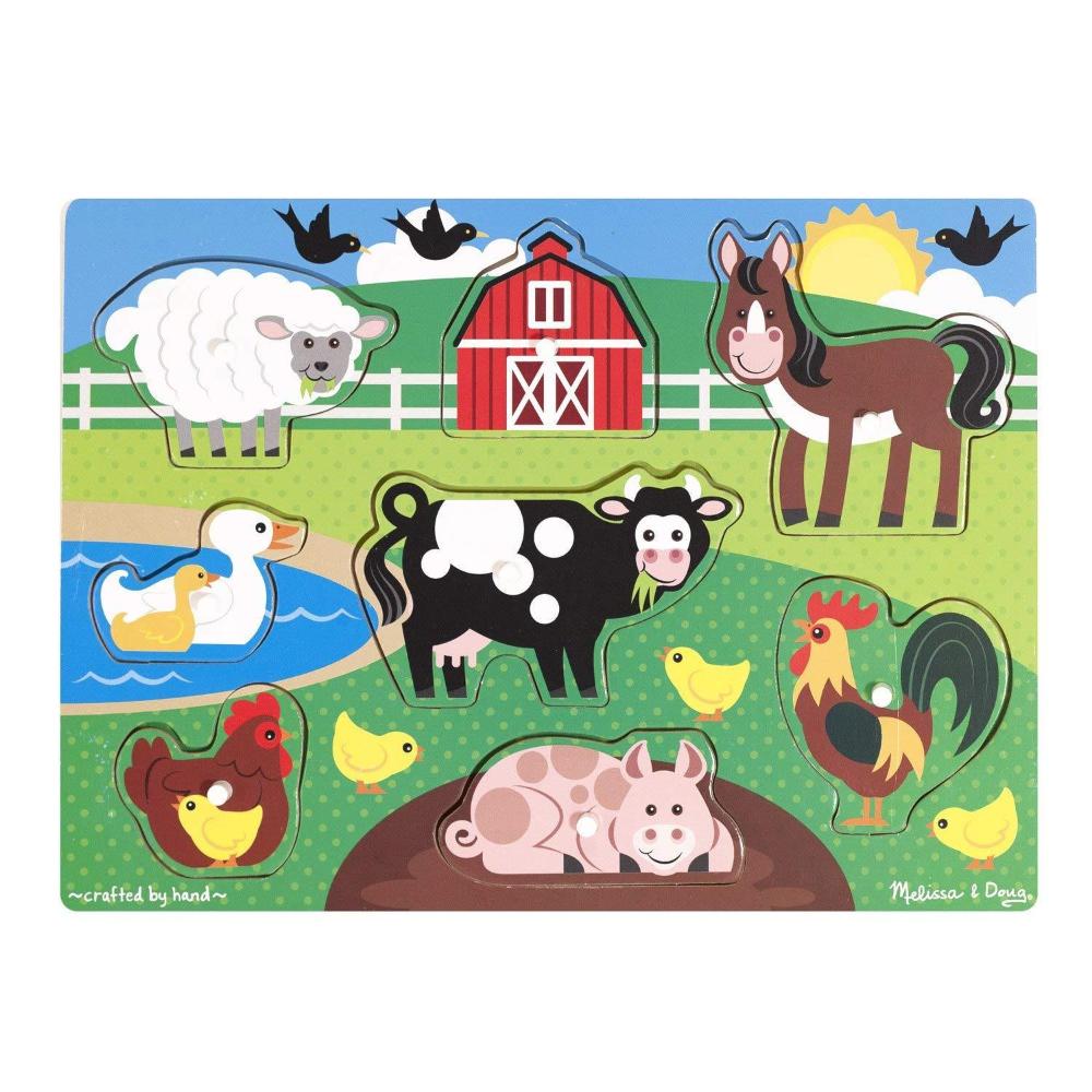 Melissa & Doug Farm Peg Puzzle