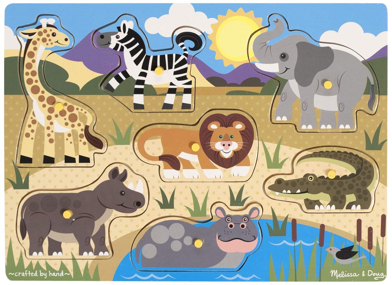 Melissa & Doug Safari Peg Puzzle