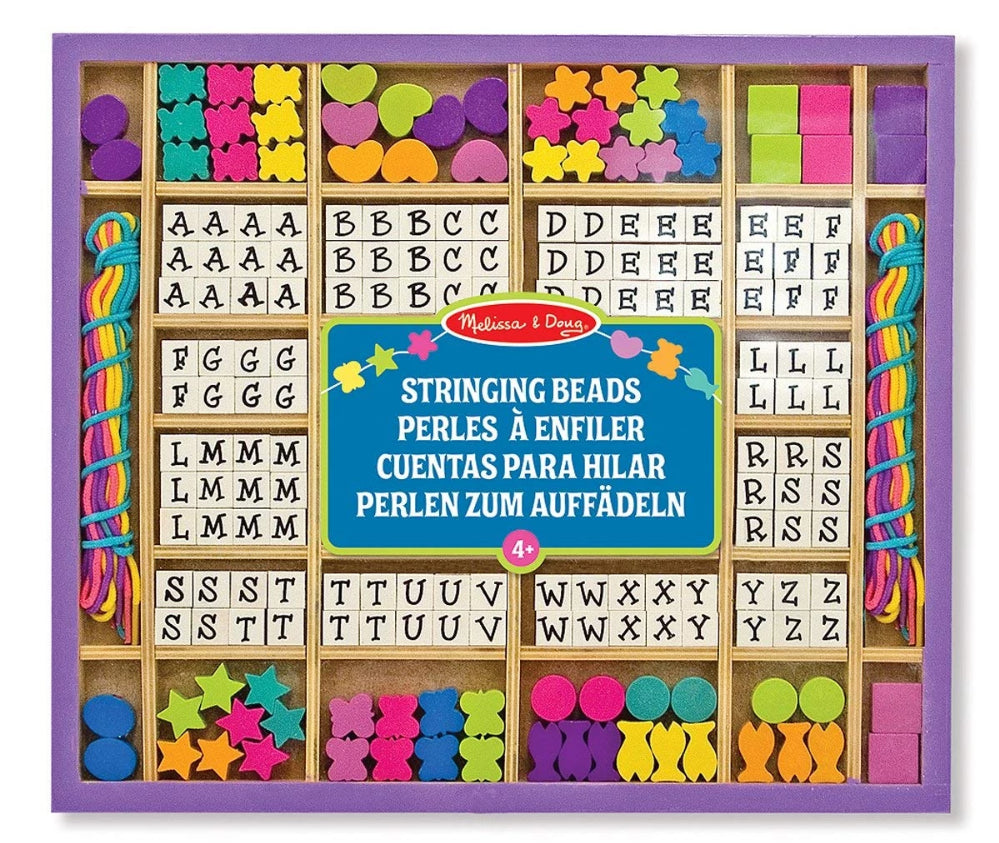 Melissa & Doug Wooden Stringing Beads