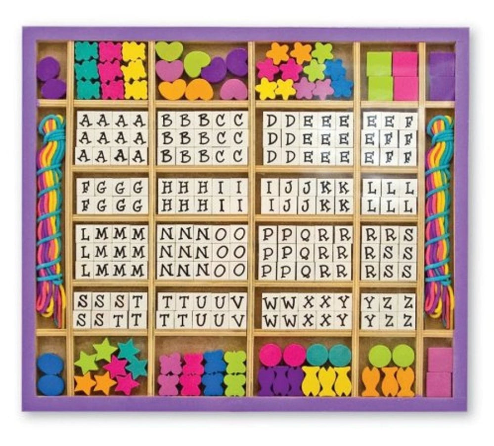 Melissa & Doug Wooden Stringing Beads