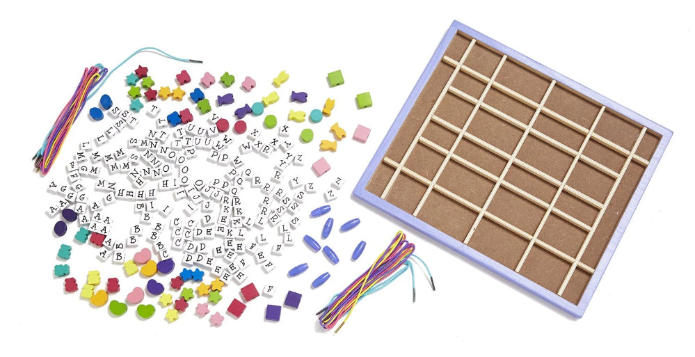 Melissa & Doug Wooden Stringing Beads