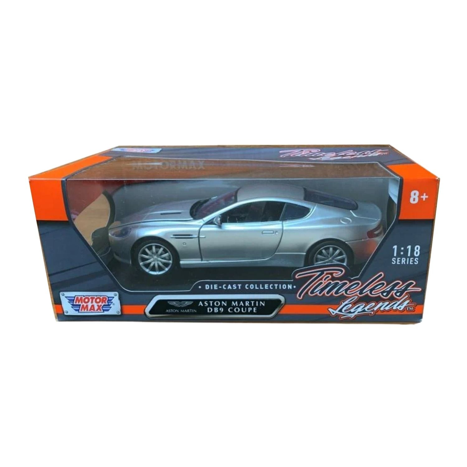 Motormax 1:18 Aston Martin DB9 Coupe - Tungsten Silver