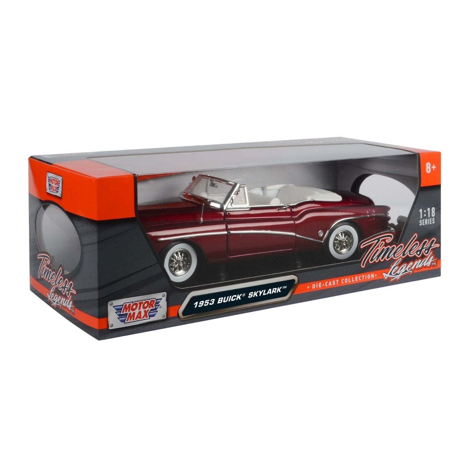 Motormax 1:18 Scale 1953 Buick Skylark Red Diecast Vehicle