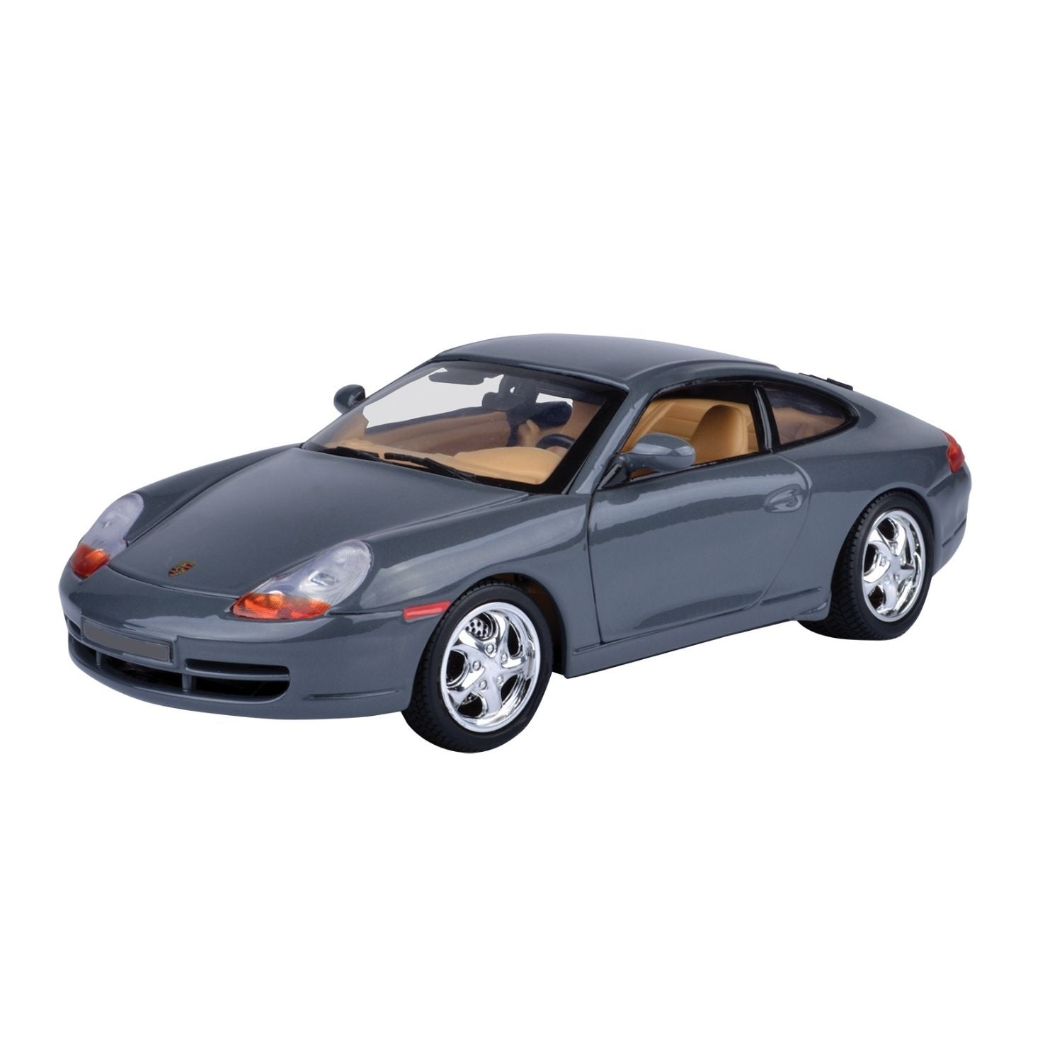 Motormax 1:18 Scale Porsche 911 Grey Diecast Vehicle