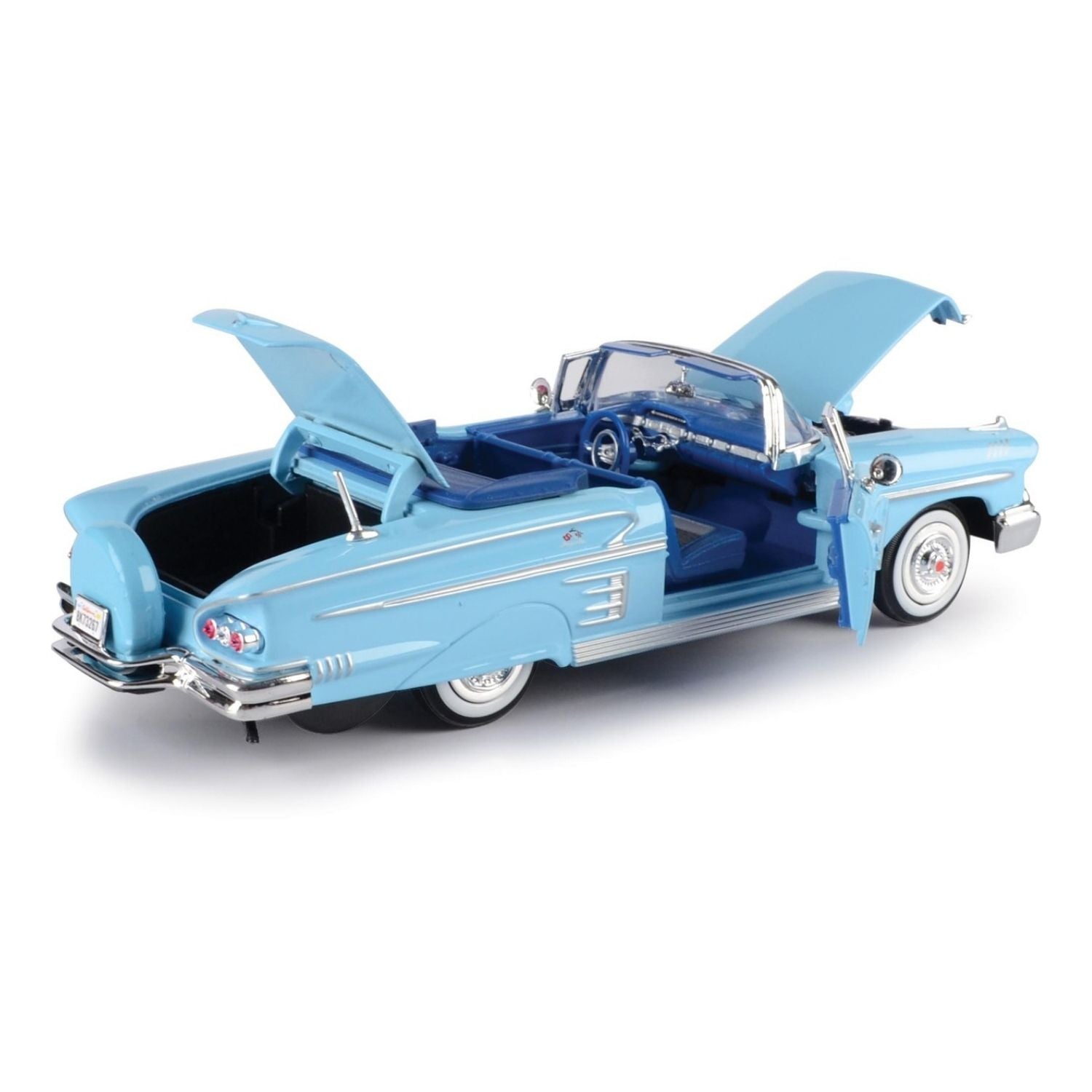 Motormax 1:24 1958 Chevrolet Impala Light Blue