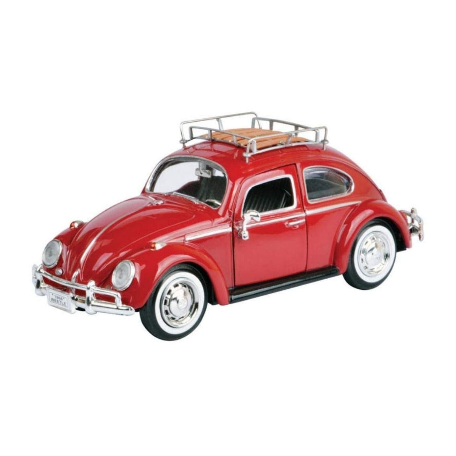 Motormax 1:24 1966 Volkswagen Beetle - with Roof Luggage Rack