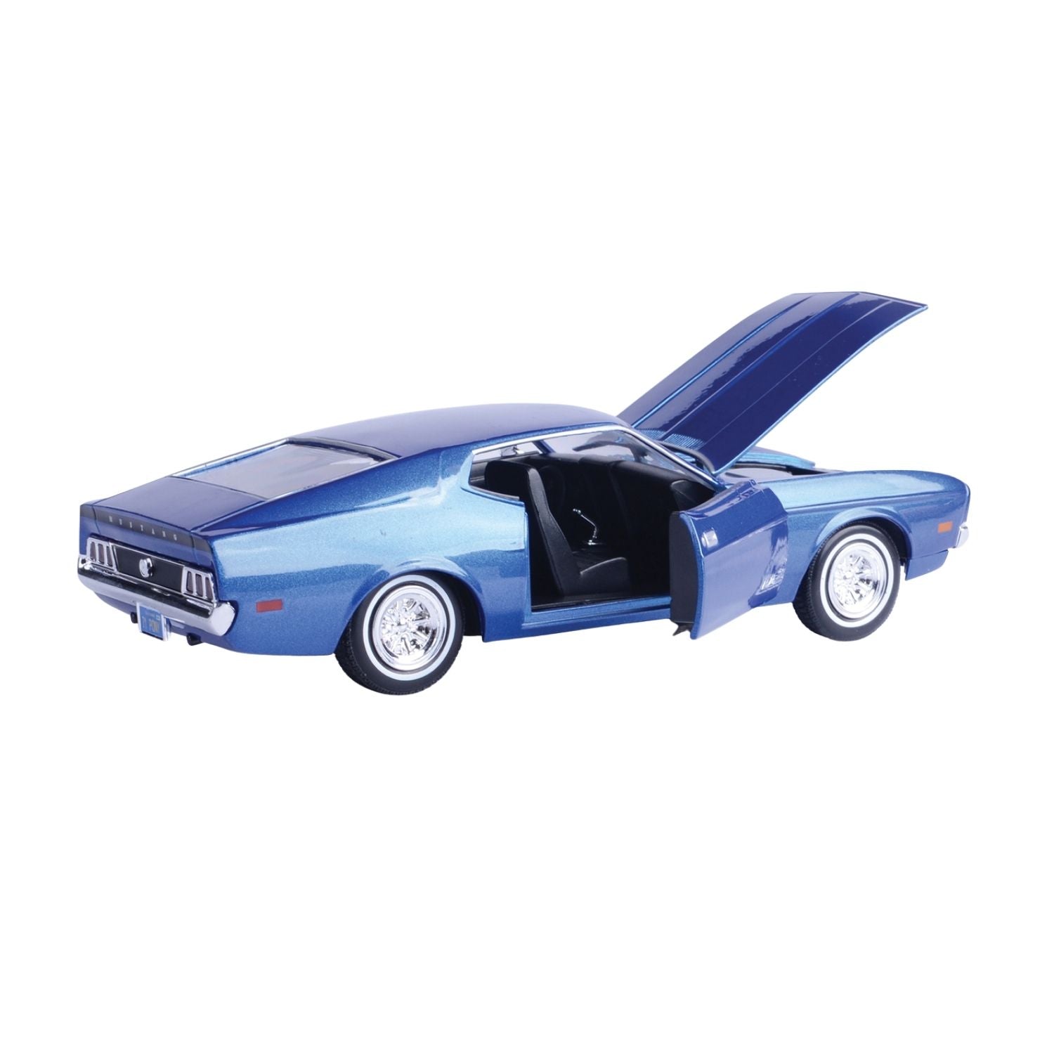 Motormax 1:24 1971 Ford Mustang Sportsroof - Metallic Blue