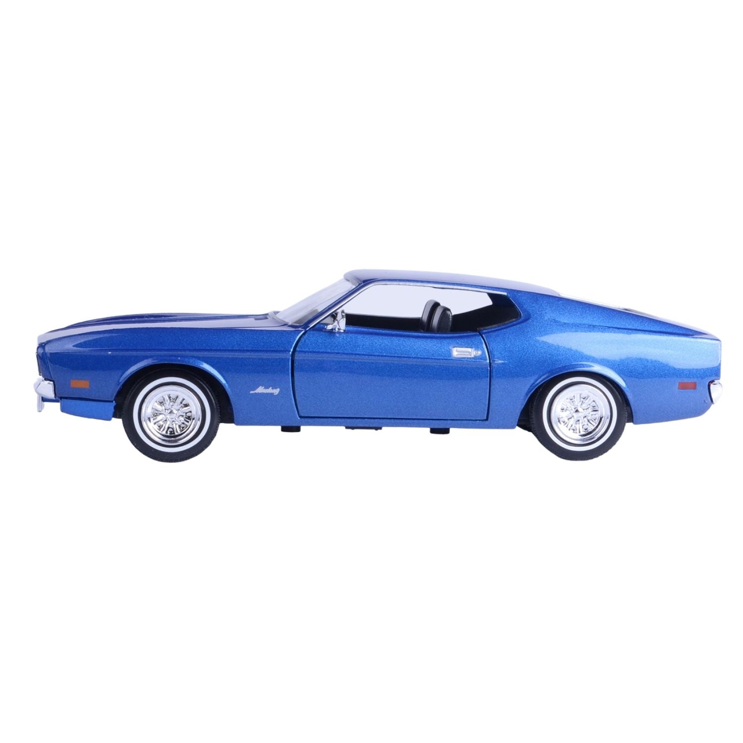 Motormax 1:24 1971 Ford Mustang Sportsroof - Metallic Blue