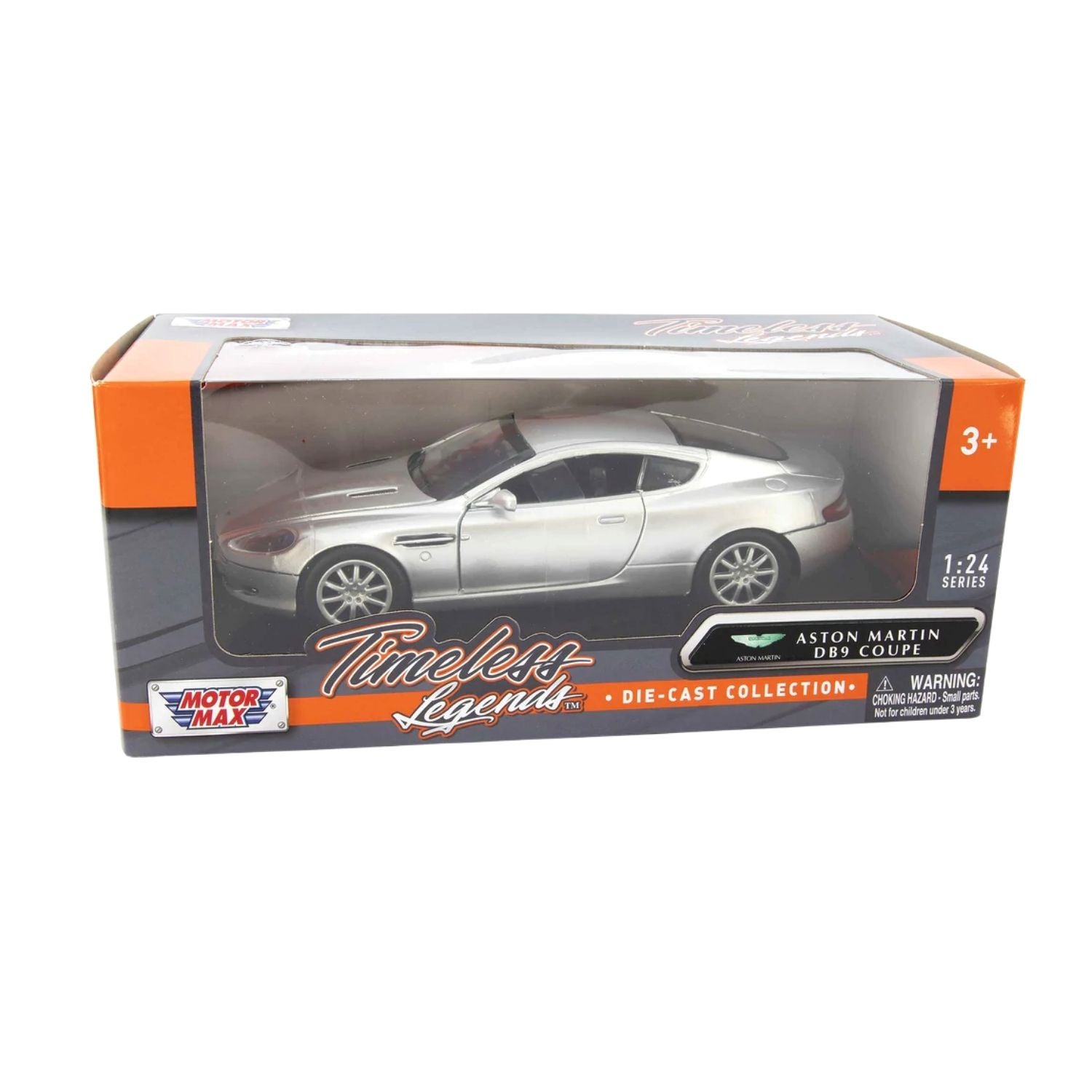 Motormax 1:24 Aston Martin DB9 Coupe - Tungsten Silver