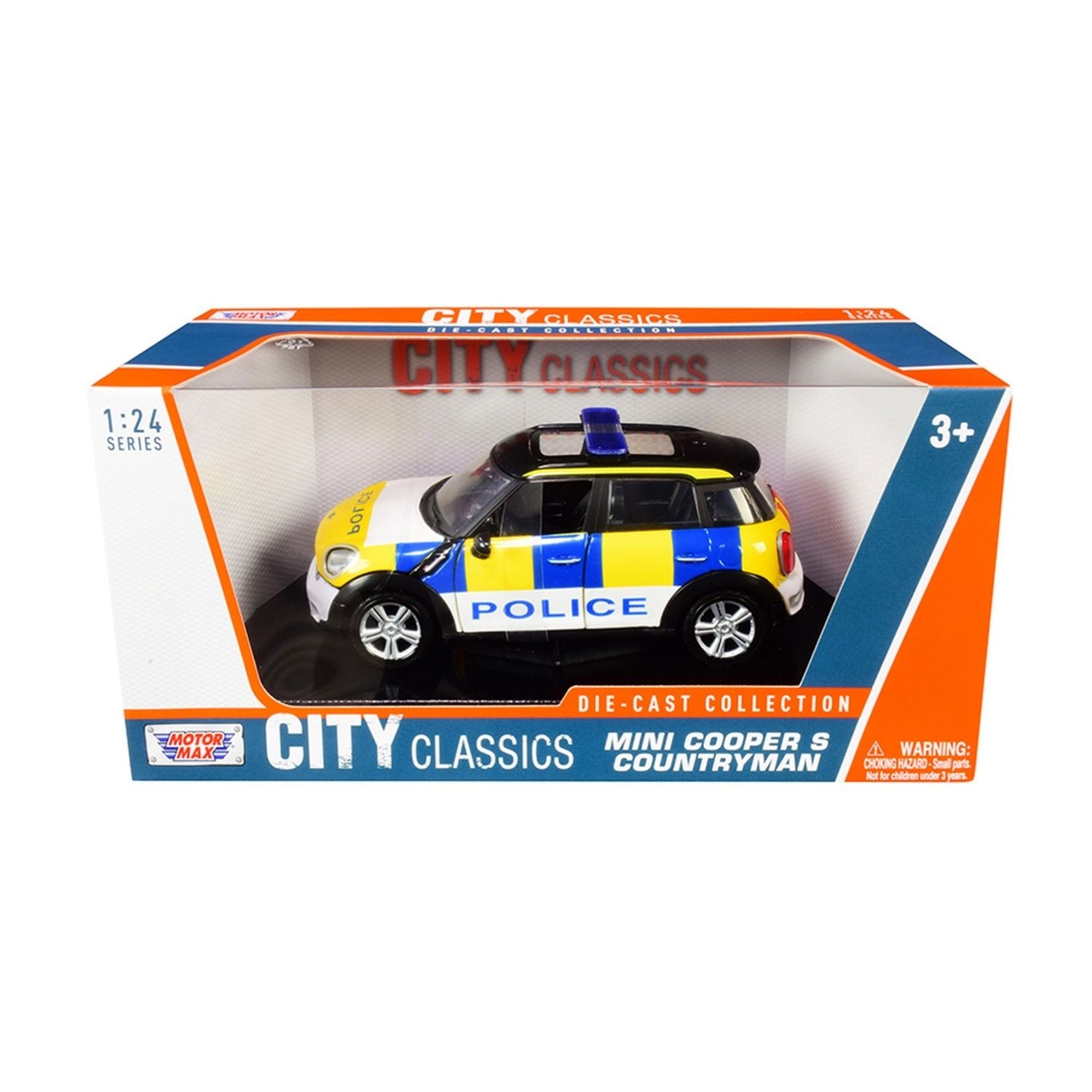 Motormax 1:24 Mini Cooper S Countryman - Police Car