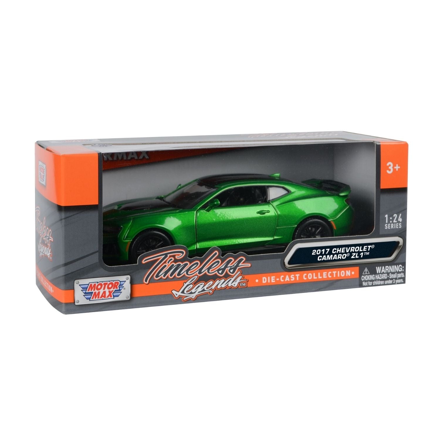 Motormax 1:24 Scale 2017 Chevrolet Camaro ZL1 Green Diecast Vehicle