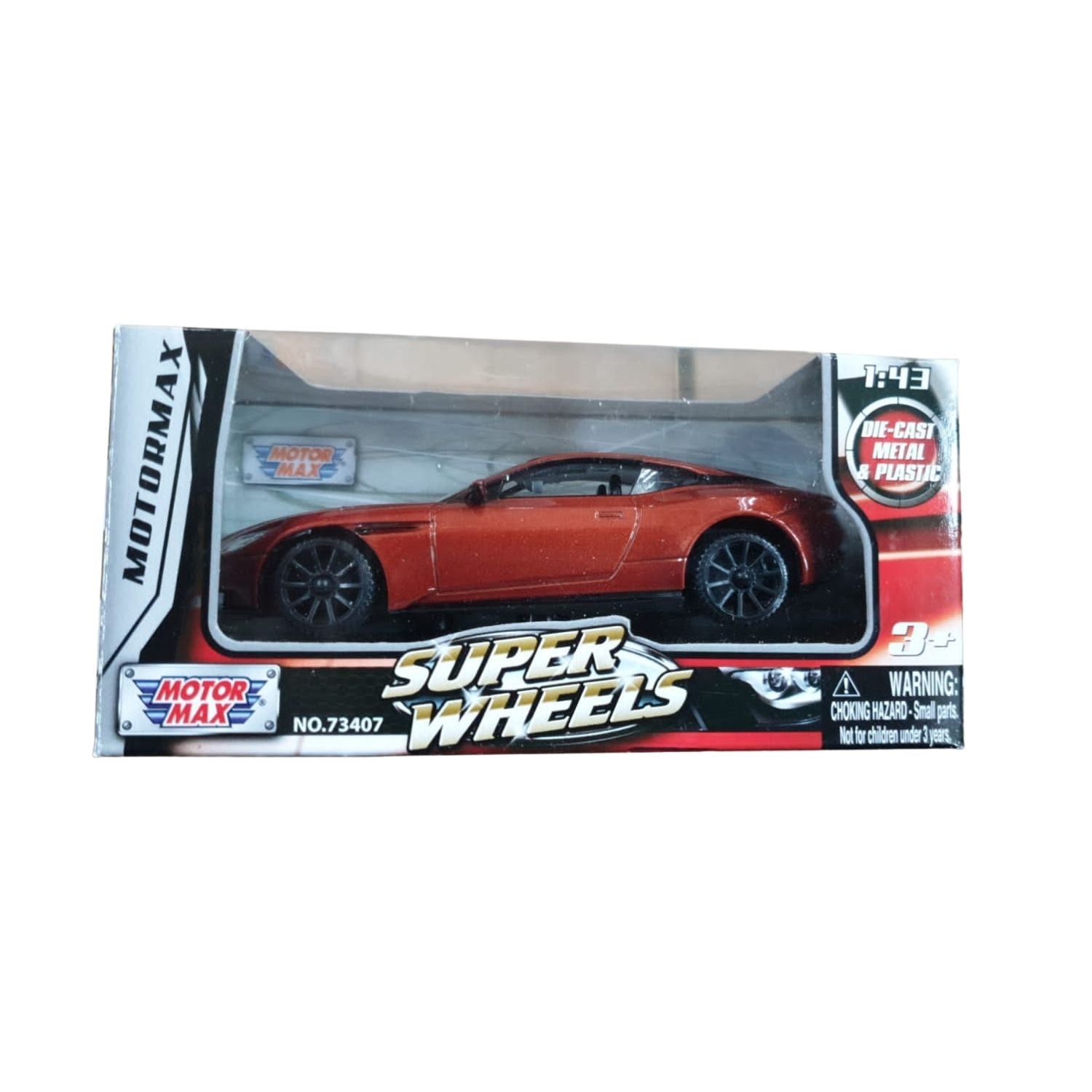 Motormax 1:43 Diecast Vehicle - Red Aston Martin