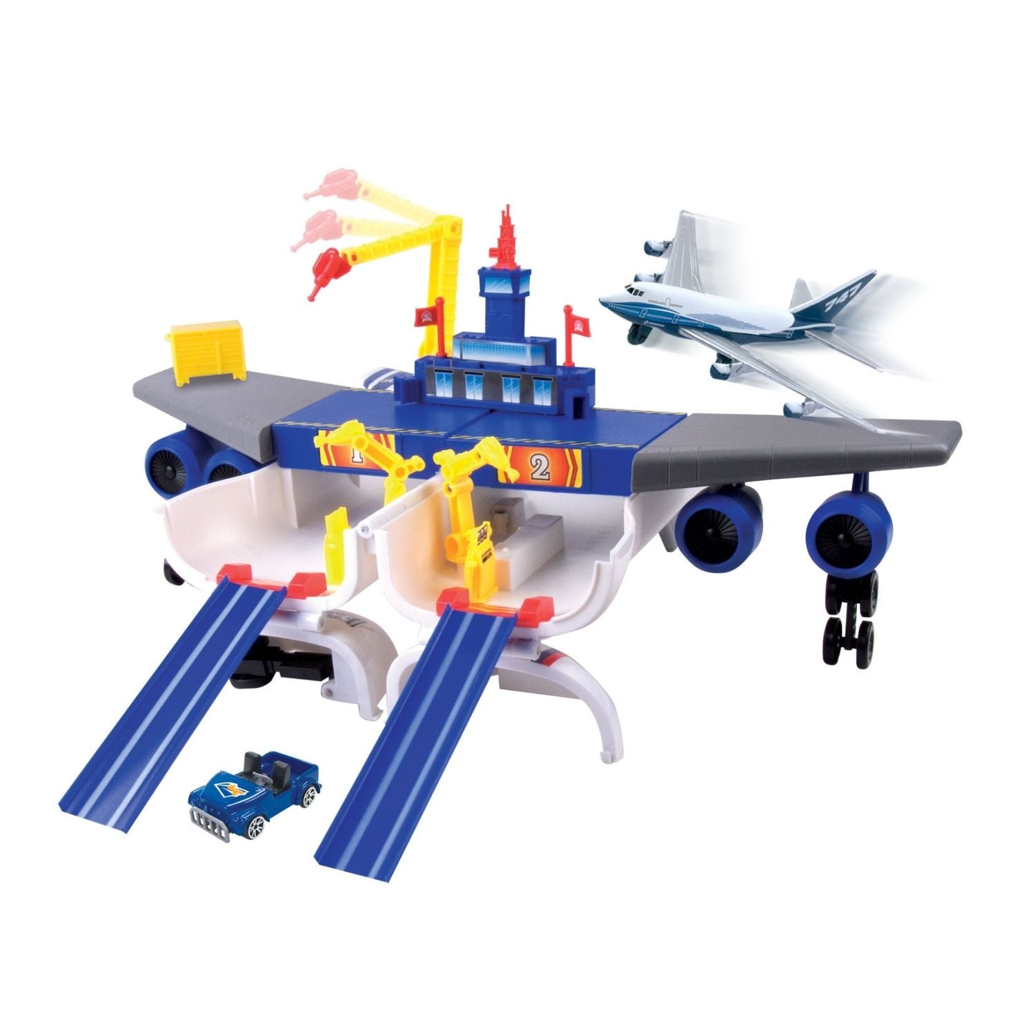 Motormax Boeing 747 Airport Playset (Closed Box)