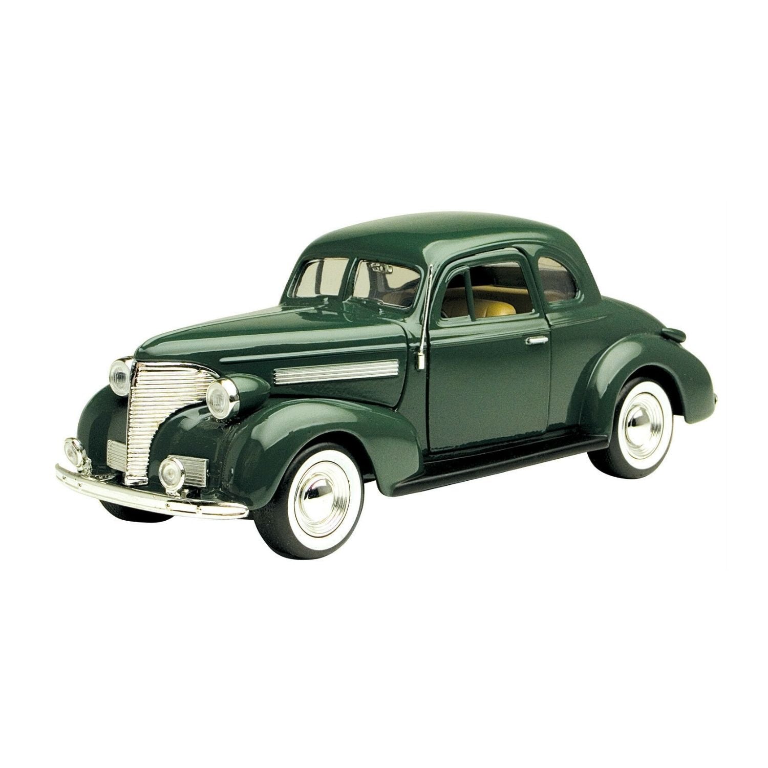 Motormax Chevrolet Coupe Arabian Green 1939 1:24 Scale Diecast Car