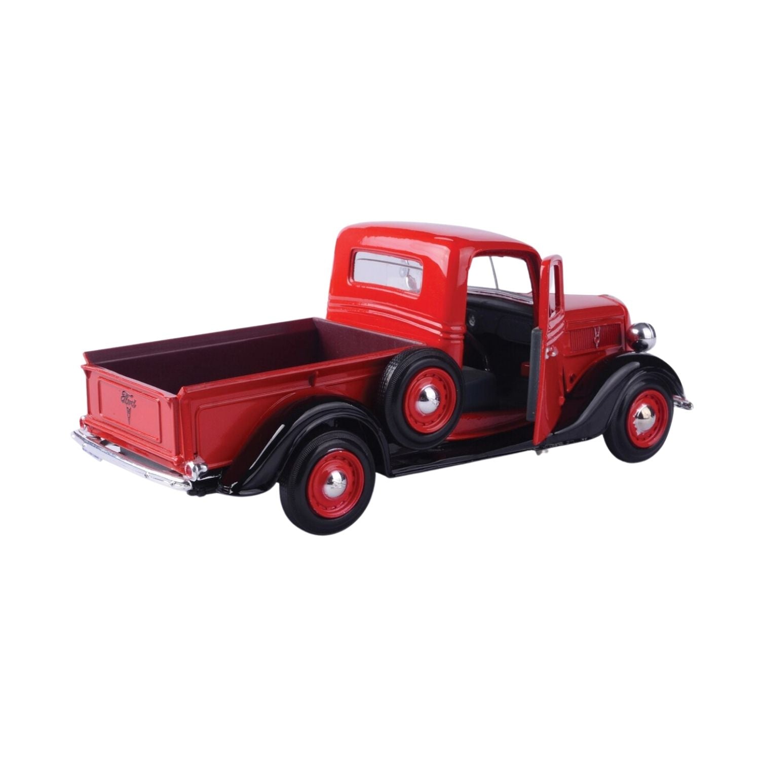 Motormax Ford Pickup Red 1937 1:24 Scale Diecast Car