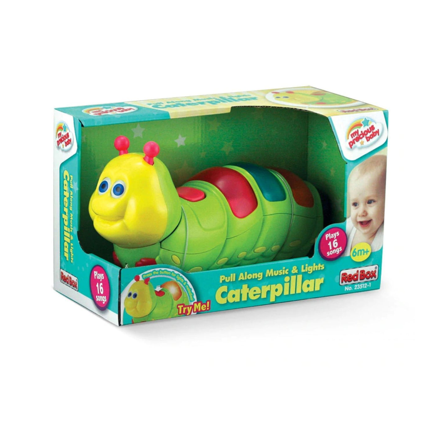 Baby Toys 6 to 12 Months Crawling Baby Musical Toys, Press and Go Musical  Worm Toy with Light Up Face Caterpillar Educational Toddler Baby Toys 6 7 8