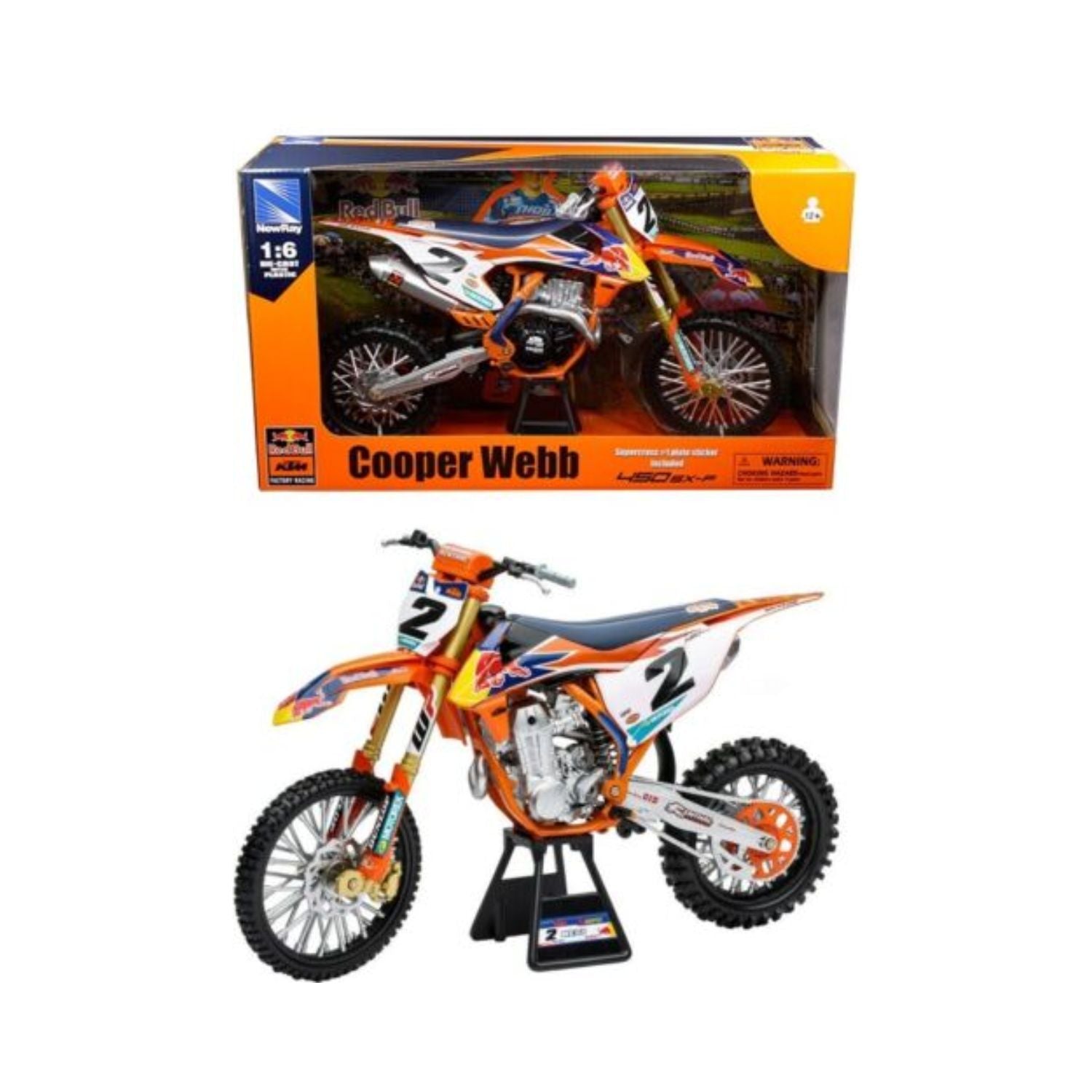 NewRay 1/6 Red Bull KTM 450 SX-F 2019 - Cooper Webb #2