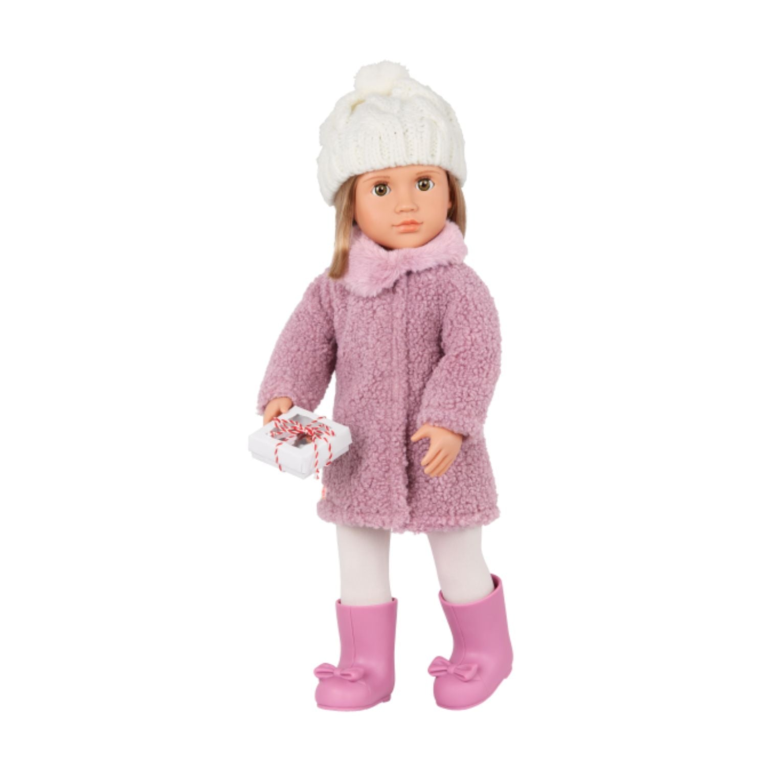 Our Generation Deluxe Sherpa Coat Outfit with Hat - Wonderfully Warm