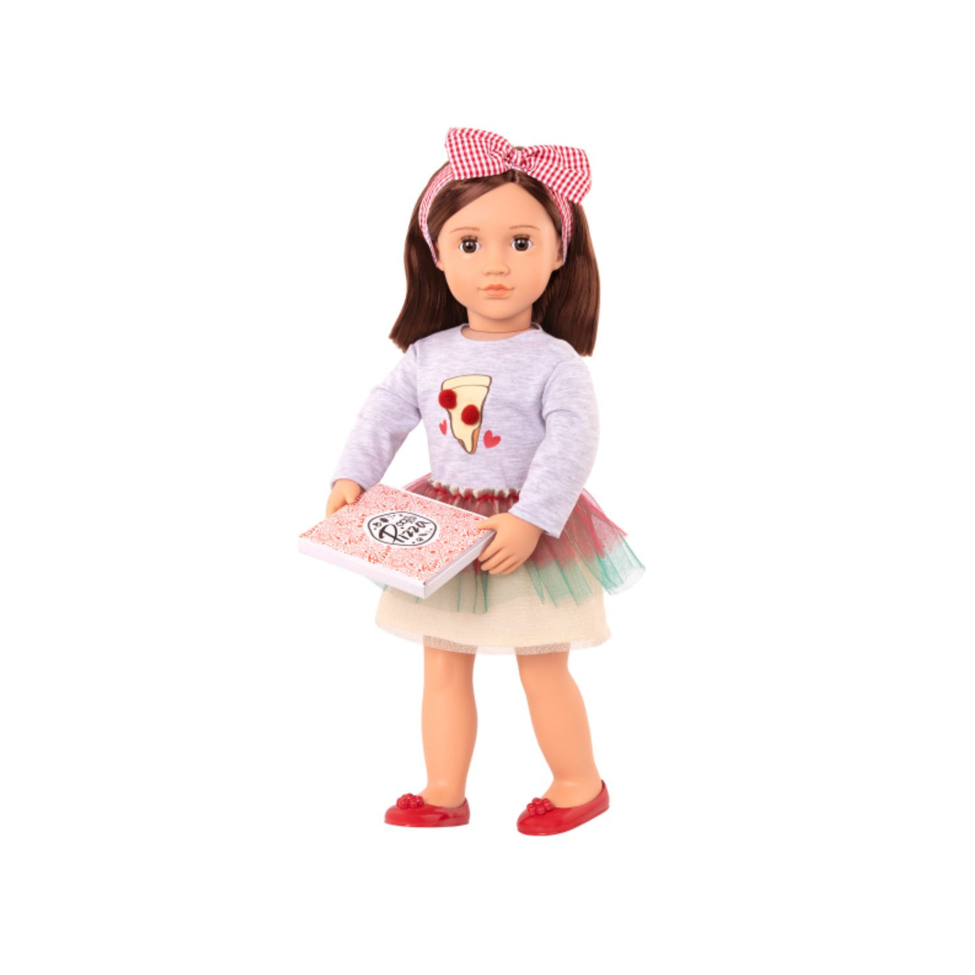 Our Generation Doll Deluxe Doll Francesca with Book 18inch Brunette