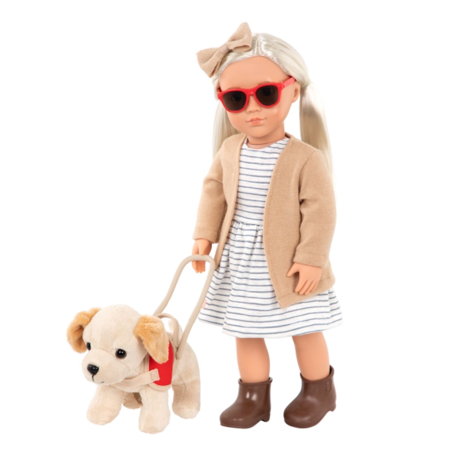 Our Generation Doll Marlow with Blonde Hair 18inch with Guide Dog