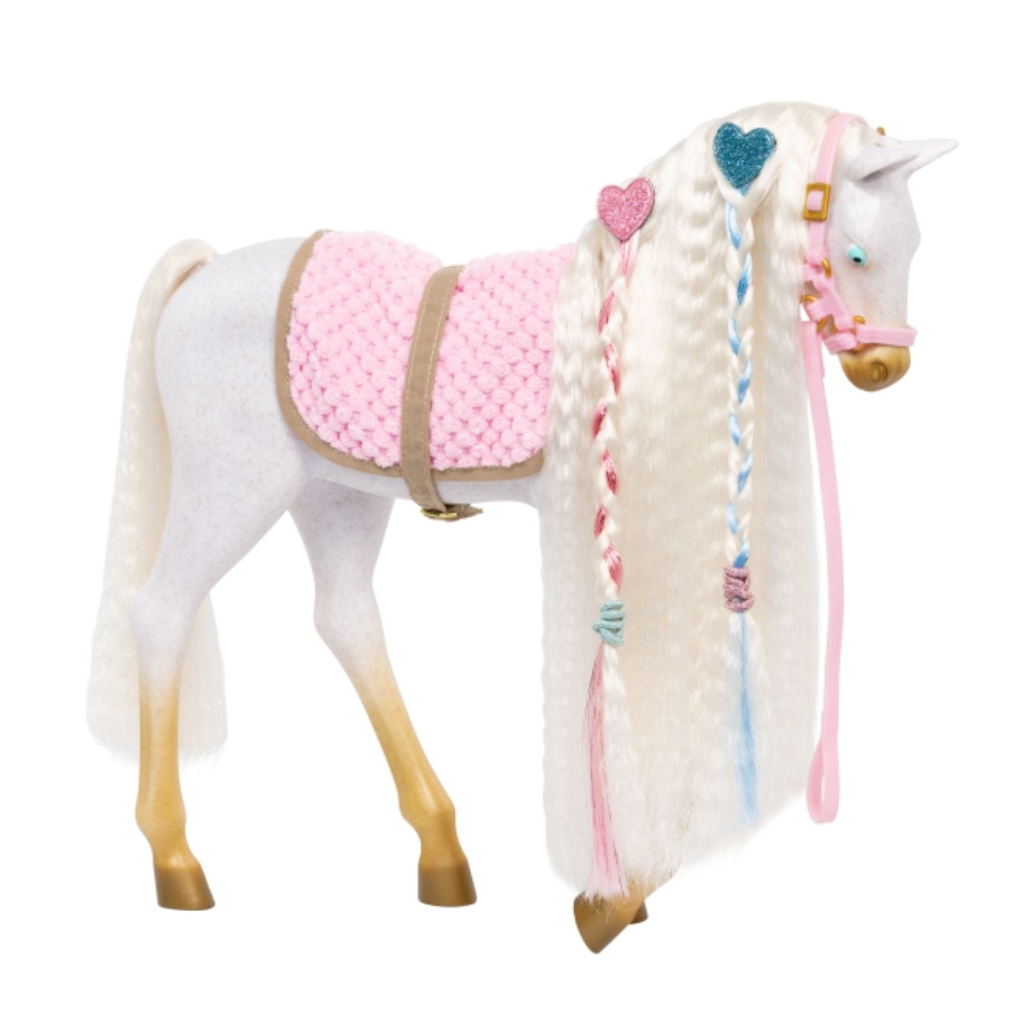 Our Generation Hair Play Andalusian Horse White 12inch With Accessories