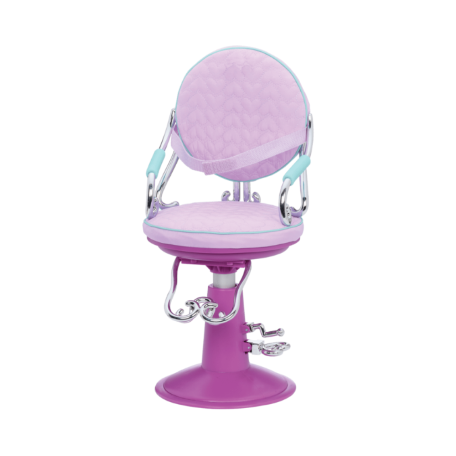 Our Generation Sitting Pretty Salon Chair - Lilac Hearts Wish Accessories