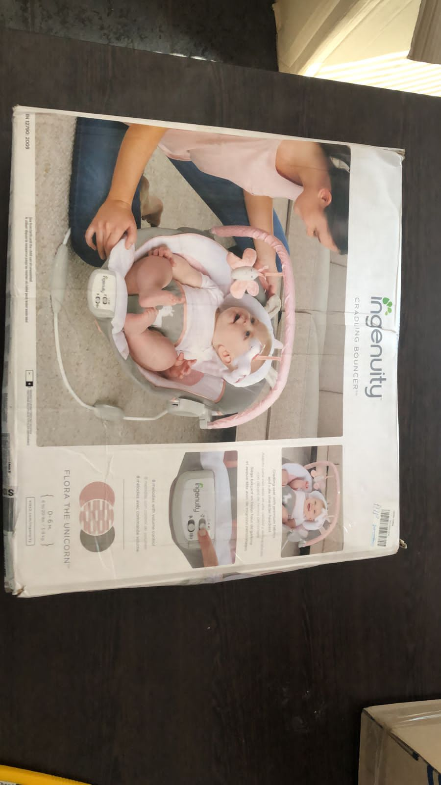 Ingenuity Cradling Bouncer - Flora - UNBOXED