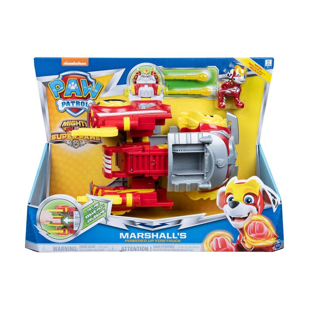 Paw Patrol - Mighty Pups Power Changing Vehicles Marshall