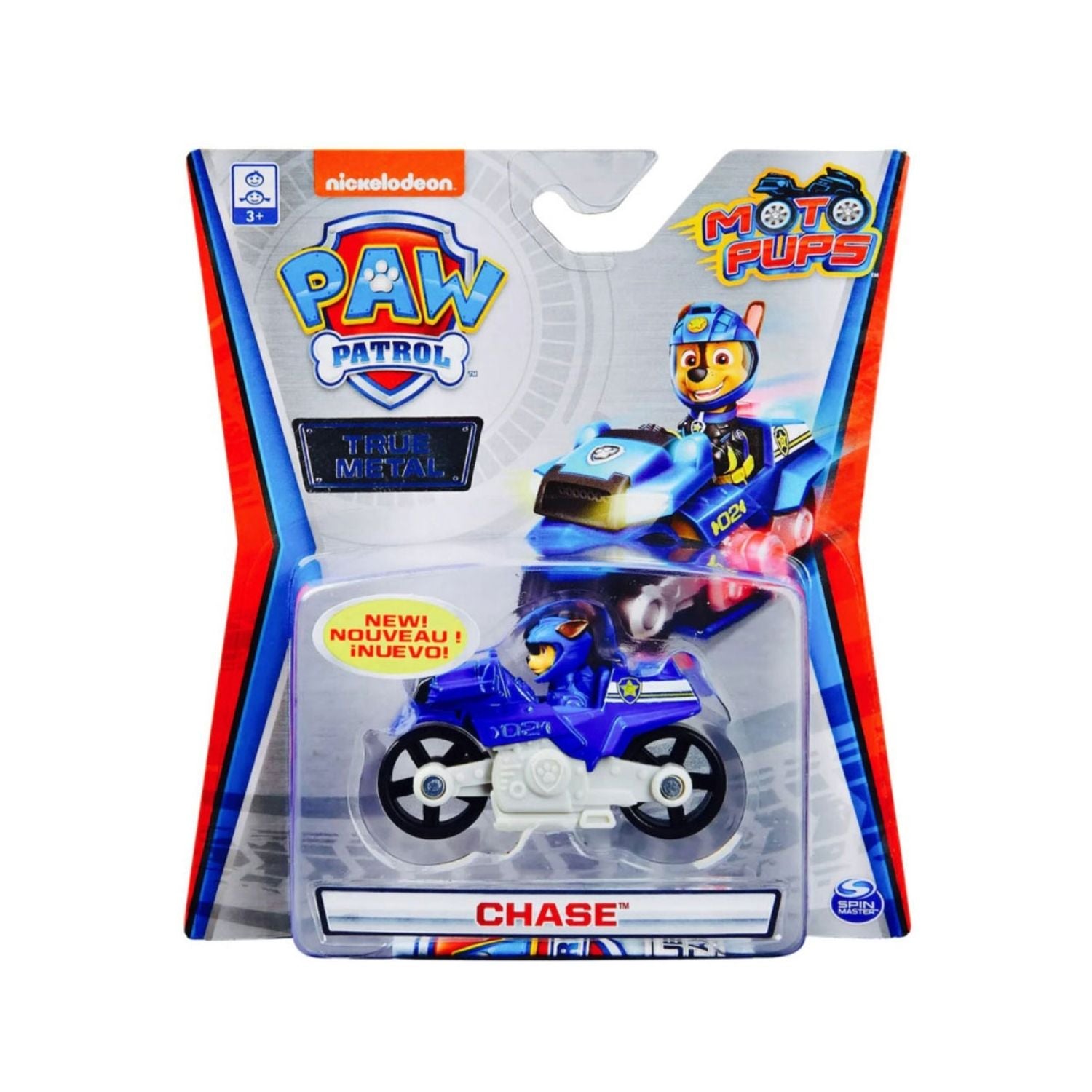 Paw Patrol True Metal Diecast Vehicle Chase Moto Pups