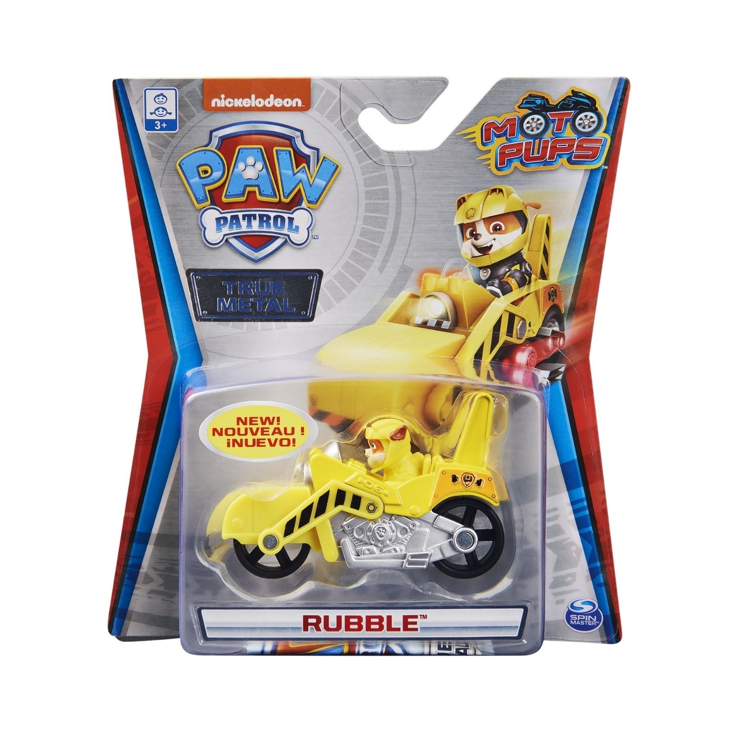 Paw Patrol True Metal Diecast Vehicle Rubble Moto Pups